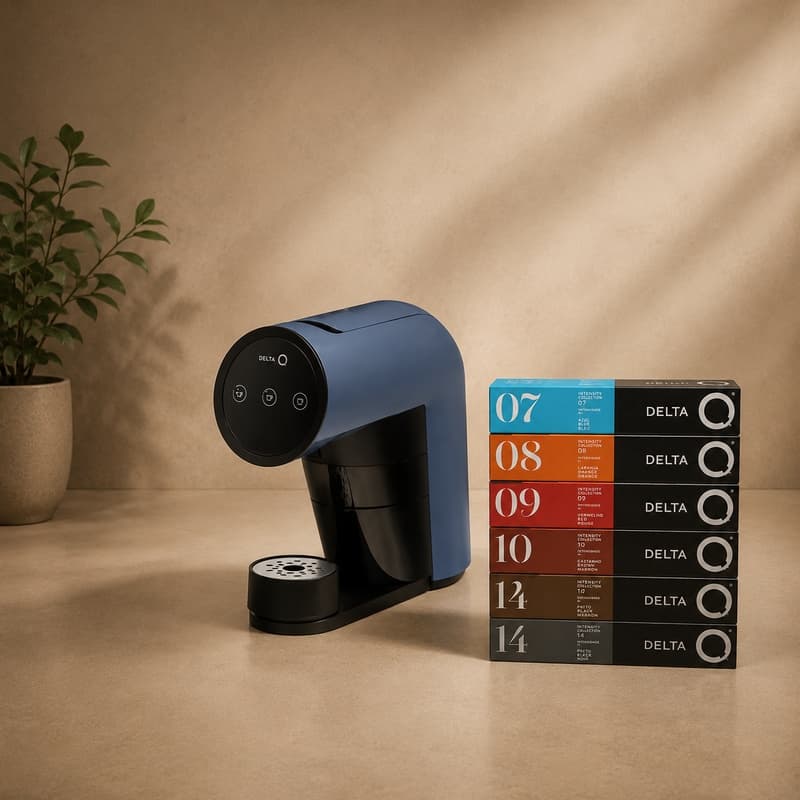Delta Q - 180 capsules + Machine IconiQ Bleue Offertes